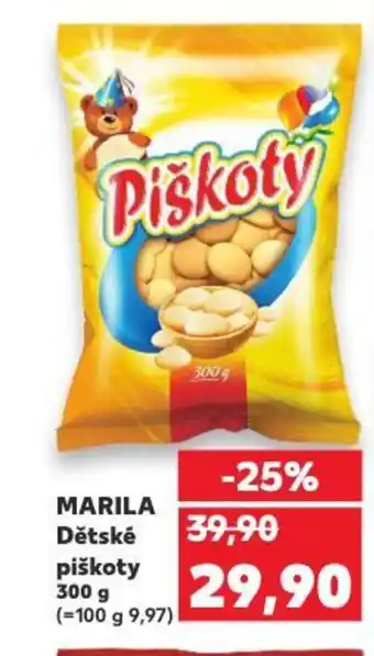 Kaufland MARILA Dětské piškoty nabídka