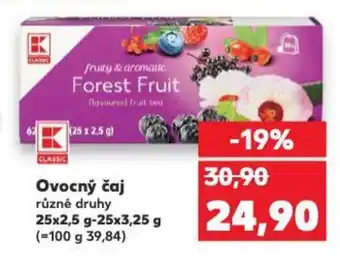 Kaufland Ovocný čaj nabídka