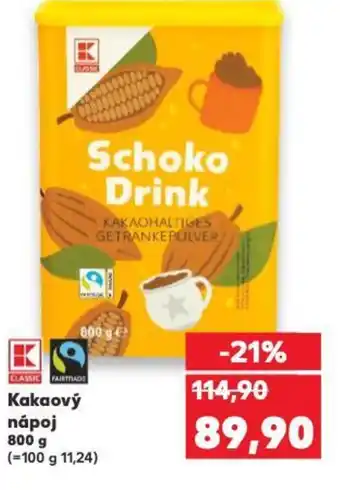 Kaufland Kakaový nápoj nabídka