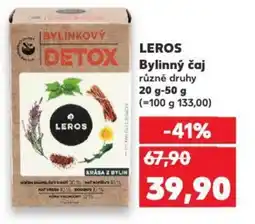 Kaufland LEROS Bylinný čaj nabídka