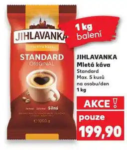 Kaufland JIHLAVANKA Mletá káva nabídka