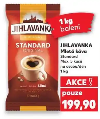 Kaufland JIHLAVANKA Mletá káva nabídka