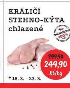 RABBIT řeznictví Rabbit Králičí stehno-kýta 1kg chlazená nabídka