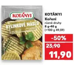 Kaufland KOTÁNYI Koření nabídka