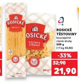 Kaufland Rosické těstoviny nabídka