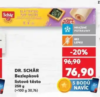 Kaufland DR. SCHÄR Bezlepkové listové těsto nabídka