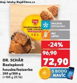 Kaufland DR. SCHÄR Bezlepková houska/kaiserka nabídka