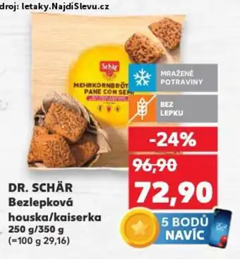 Kaufland DR. SCHÄR Bezlepková houska/kaiserka nabídka