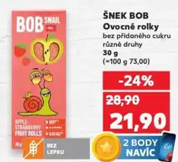 Kaufland ŠNEK BOB Ovocné rolky nabídka