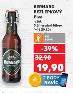 Kaufland BERNARD BEZLEPKOVÝ Pivo nabídka