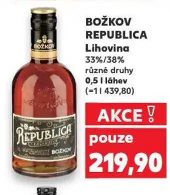 Kaufland BOŽKOV REPUBLICA Lihovina nabídka