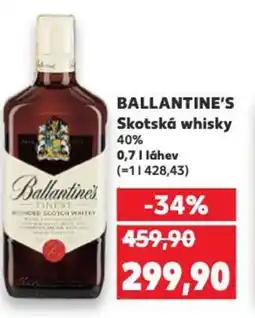 Kaufland BALLANTINE'S Skotská whisky 40% nabídka