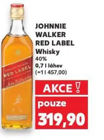 Kaufland JOHNNIE WALKER Red Label Whisky 40% nabídka