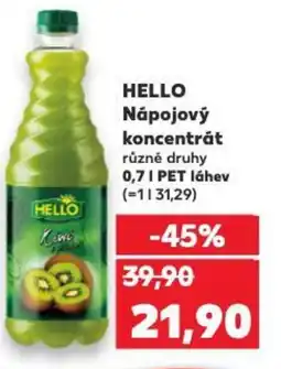 Kaufland HELLO Nápojový koncentrát nabídka