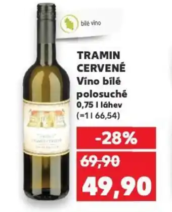 Kaufland TRAMIN CERVENÉ Víno bílé polosuché nabídka