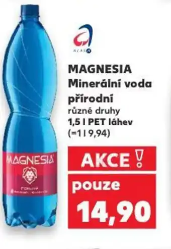 Kaufland MAGNESIA Minerální voda přírodní nabídka