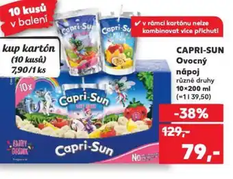 Kaufland CAPRI-SUN Ovocný nápoj nabídka