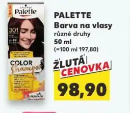 Kaufland PALETTE Barva na vlasy nabídka