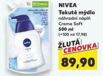 Kaufland NIVEA Tekuté mýdlo nabídka