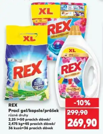 Kaufland REX Praci gel/kapsle/prášek nabídka