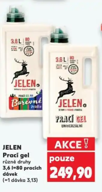 Kaufland JELEN Prací gel nabídka