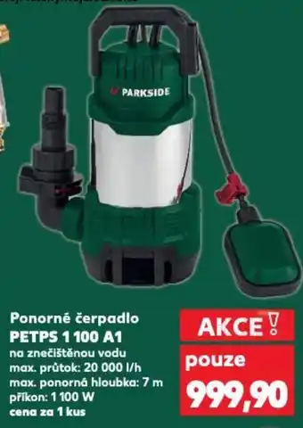 Kaufland Ponorné čerpadlo PETPS 1 100 A1 nabídka