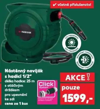 Kaufland Nástěnný naviják s hadici 1/2" nabídka