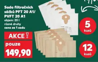 Kaufland Sada filtračních sáčků PFT 20 A1/ PVFT 20 A1 nabídka