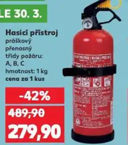 Kaufland Hasicí přístroj nabídka