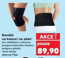 Kaufland Bandáž na koleno/ na záda nabídka