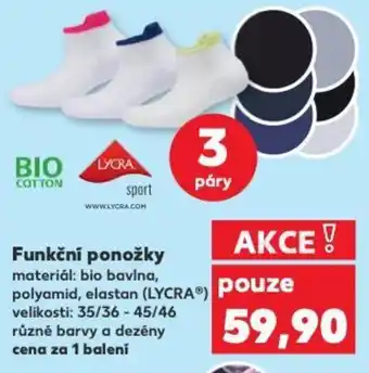 Kaufland Funkční ponožky nabídka