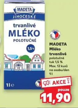 Kaufland MADETA Mléko trvanlivé nabídka