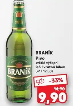 Kaufland BRANÍK Pivo nabídka