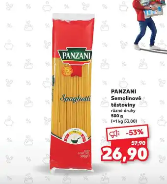 Kaufland PANZANI Semolinové ěstoviny nabídka