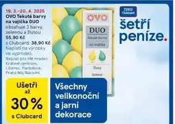 Tesco Ovo tekuté barvy na vajíčka duo nabídka