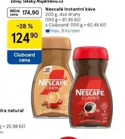 Tesco Nescafé instantní káva nabídka