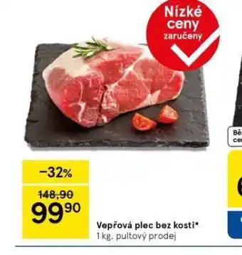 Tesco Vepřová plec bez kosti nabídka