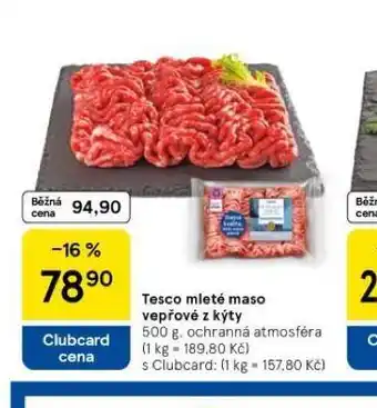 Tesco Mleté maso vepřové z kýty nabídka