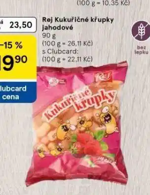 Tesco Rej kukuřičné křupky jahodové nabídka