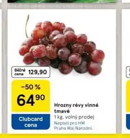 Tesco Hrozny révy vinné tmavé nabídka