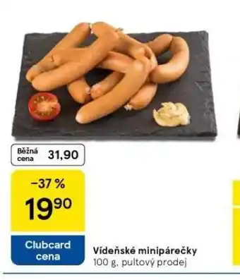 Tesco Vídeňské minipárečky nabídka