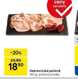 Tesco Debrecínská pečeně nabídka