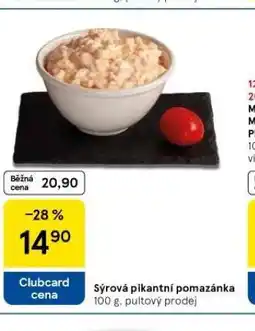 Tesco Sýrová pikantní pomazánka nabídka