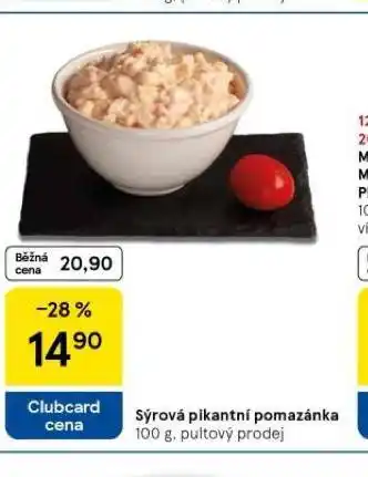 Tesco Sýrová pikantní pomazánka nabídka