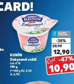 Kaufland Kunín zakysaná smetana nabídka