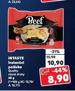 Kaufland Intaste nudlová polévka nabídka