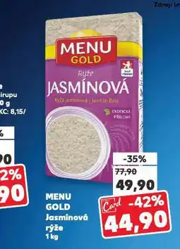 Kaufland Menu gold rýže jasmínová nabídka