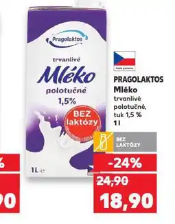 Kaufland Pragolaktos trvanlivé mléko nabídka