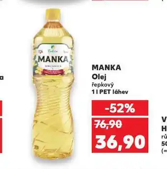 Kaufland Manka řepkový olej nabídka