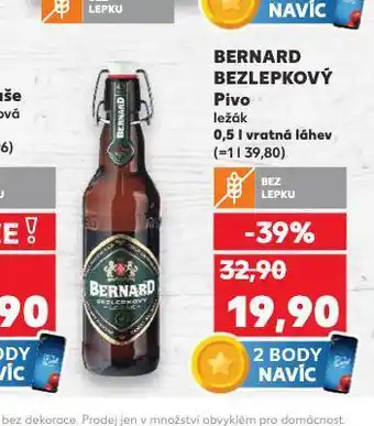 Kaufland Pivo bernard bezlepkové nabídka